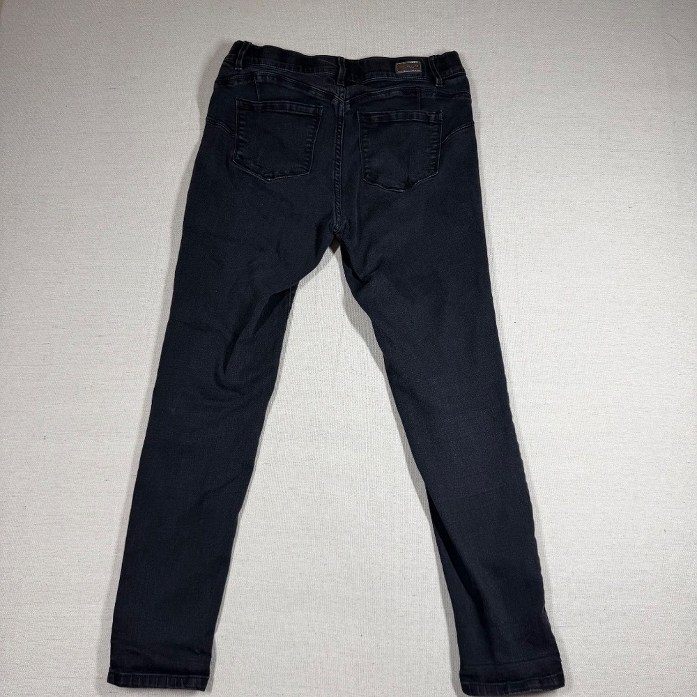 Juicy Couture Black Skinny Jeans Size 12 Stretch Denim Mid Rise Charcoal Wash - Picture 9 of 9